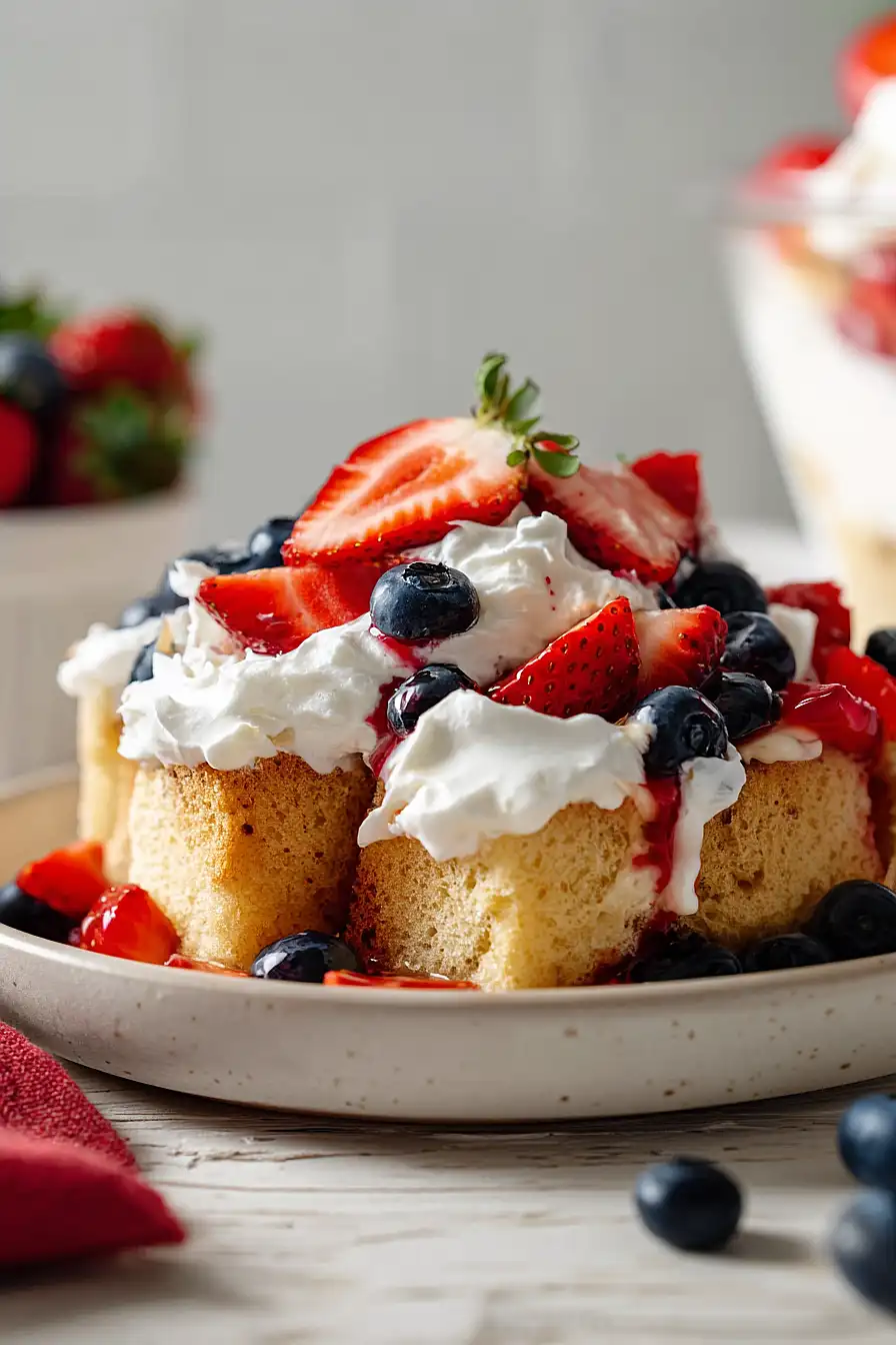 vegan berry trifle