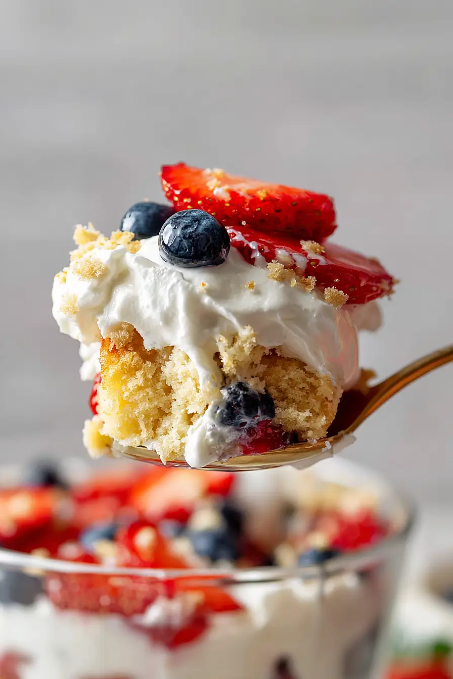 vegan berry trifle