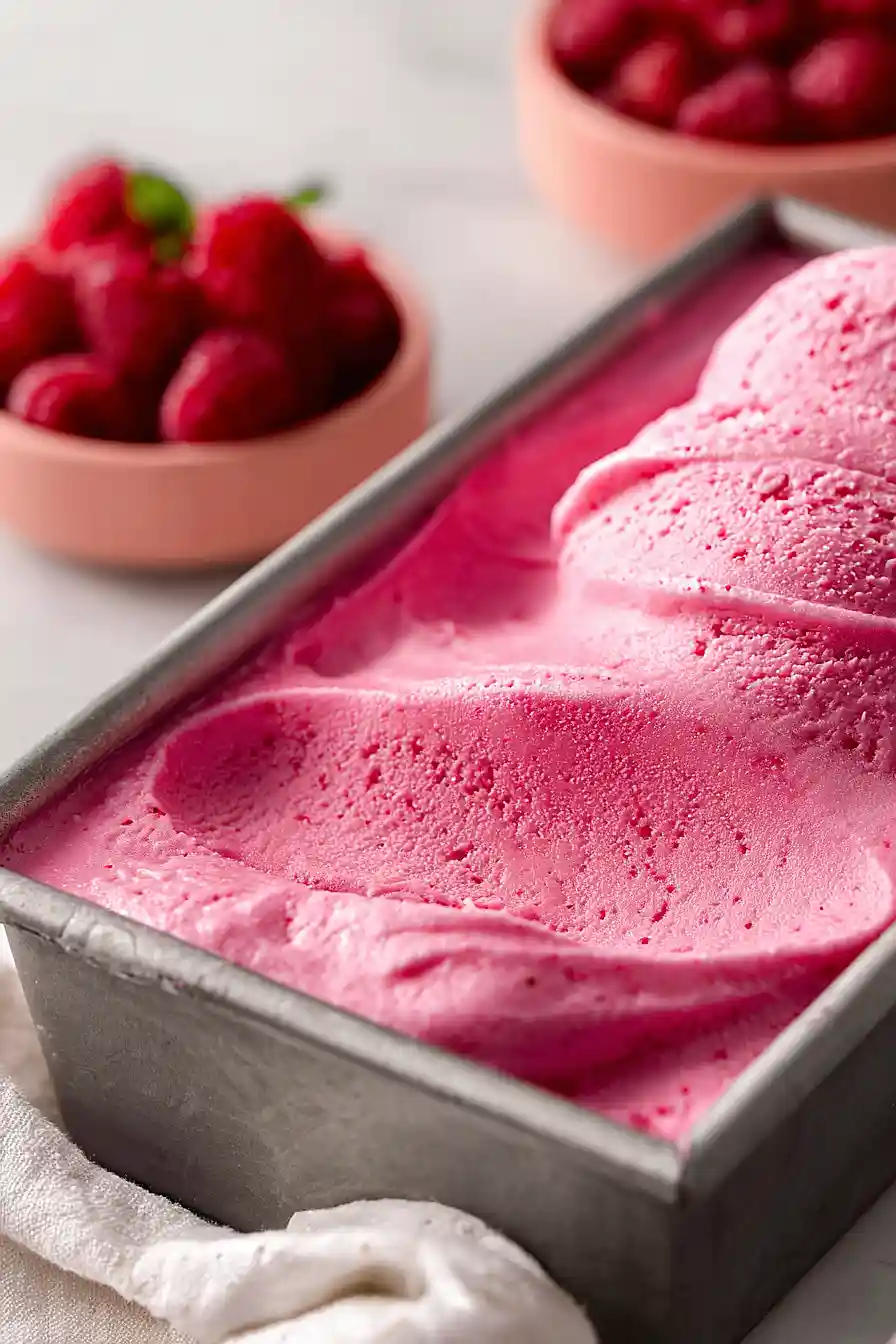 raspberry frozen yogurt