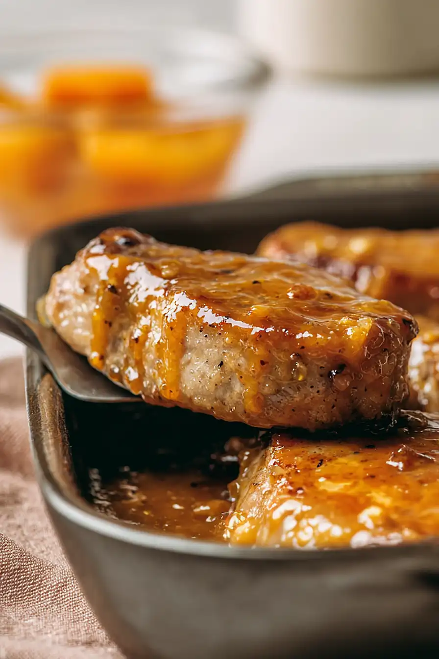 apricot glazed pork chops