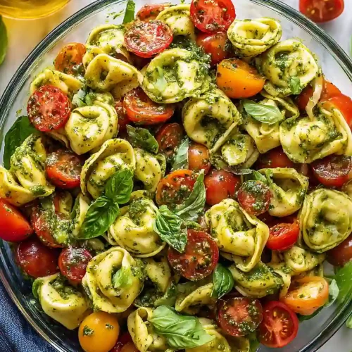 pesto tortellini pasta salad