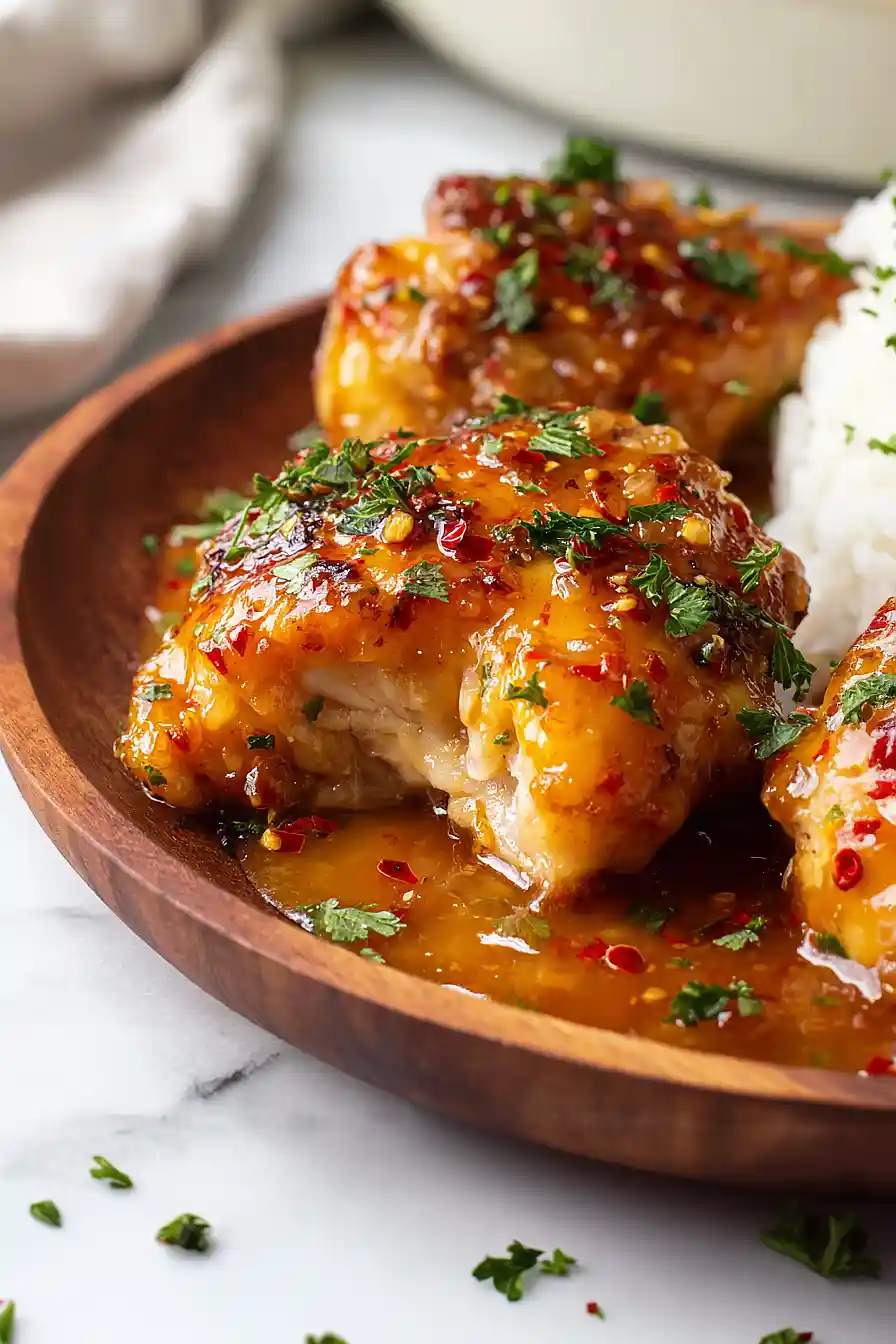 apricot glazed chicken