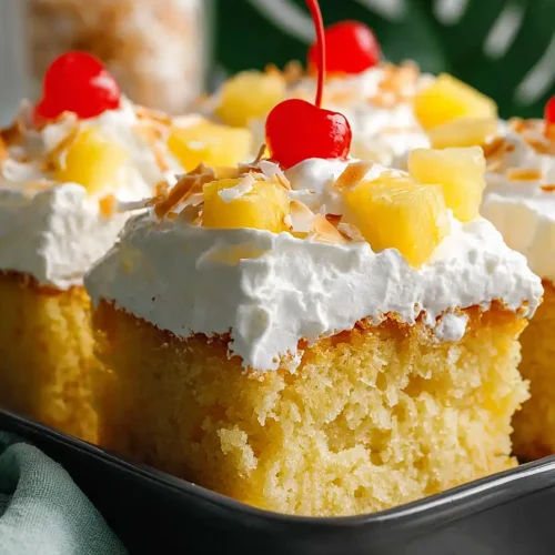 pineapple jello poke cake