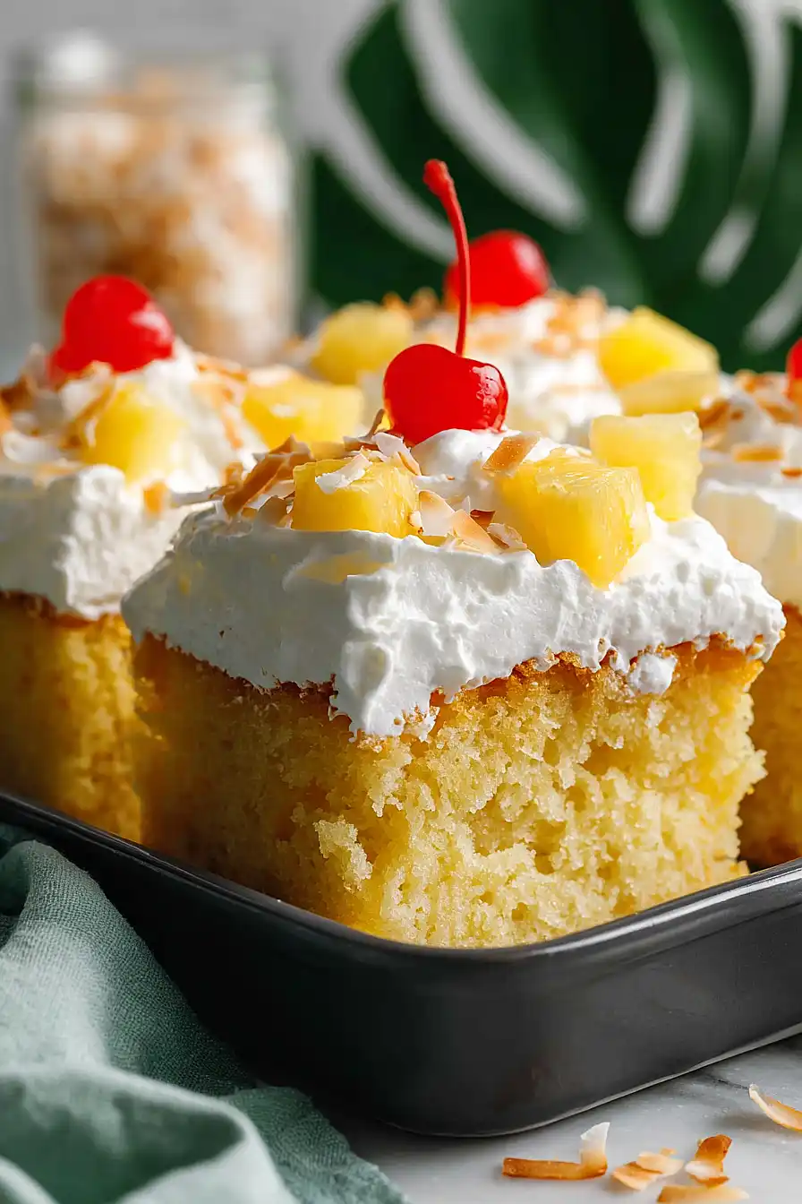 pineapple jello poke cake