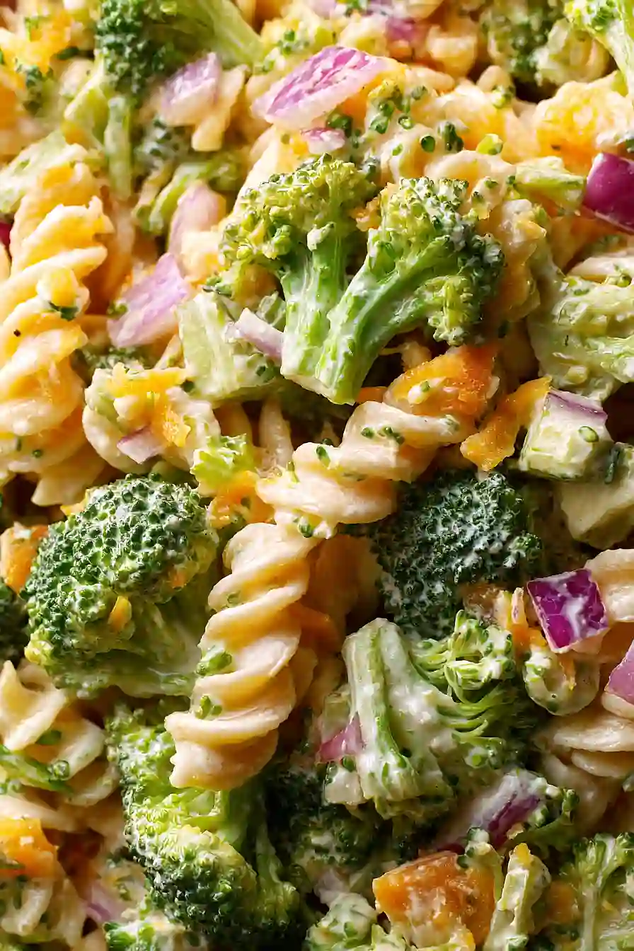 broccoli cheddar pasta salad