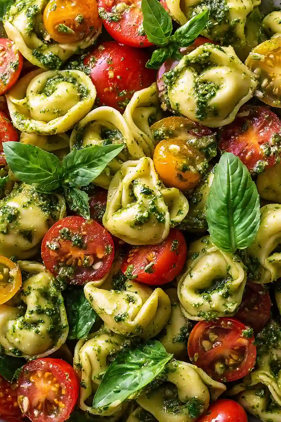 pesto tortellini pasta salad