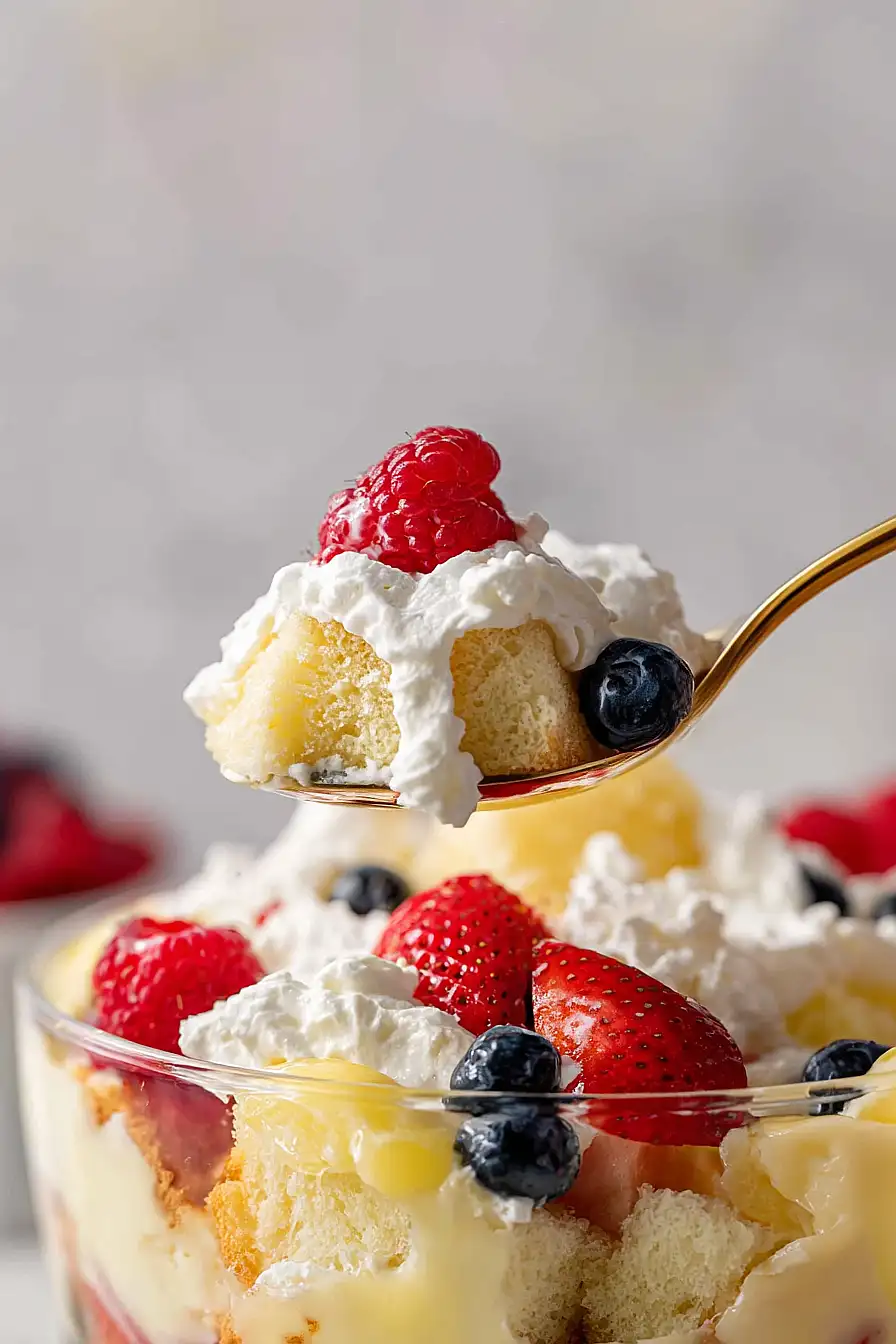 lemon curd berry trifle