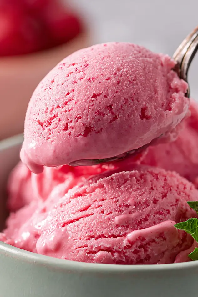 raspberry frozen yogurt