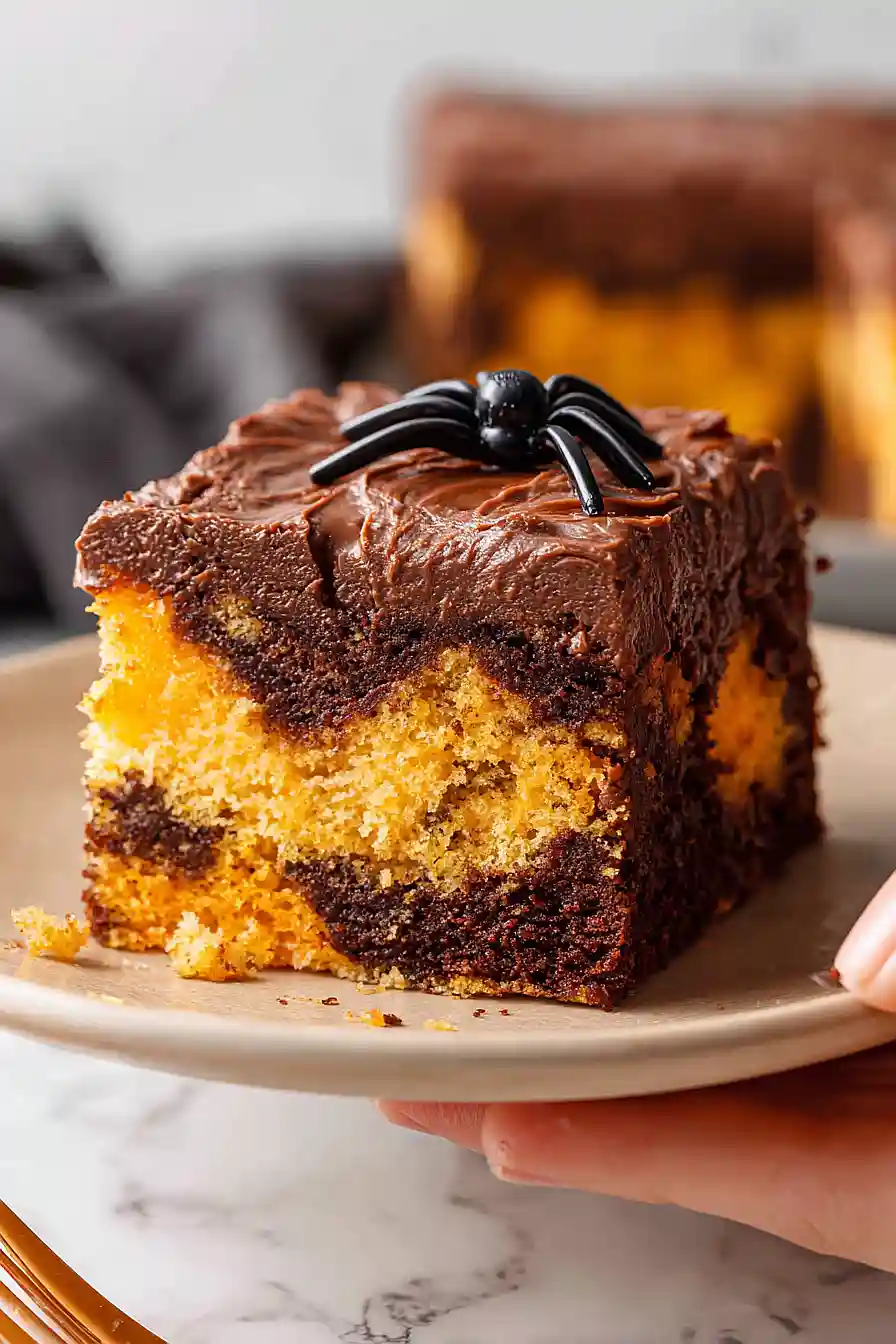 halloween jello poke cake