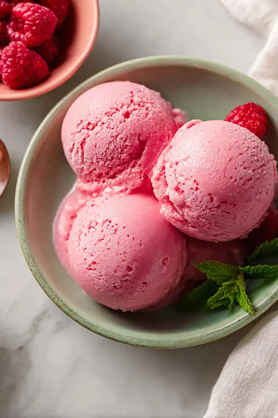 raspberry frozen yogurt