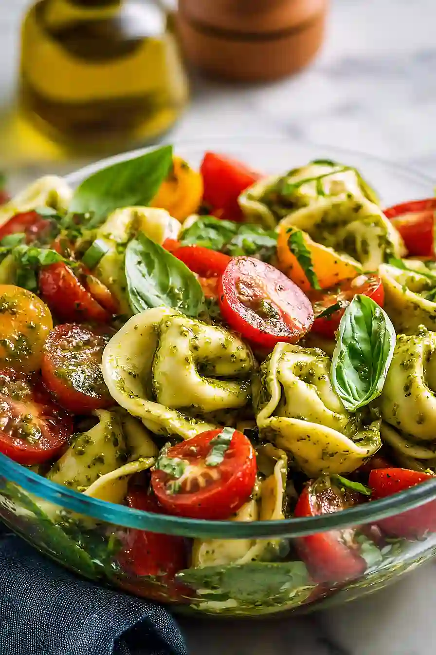 pesto tortellini pasta salad