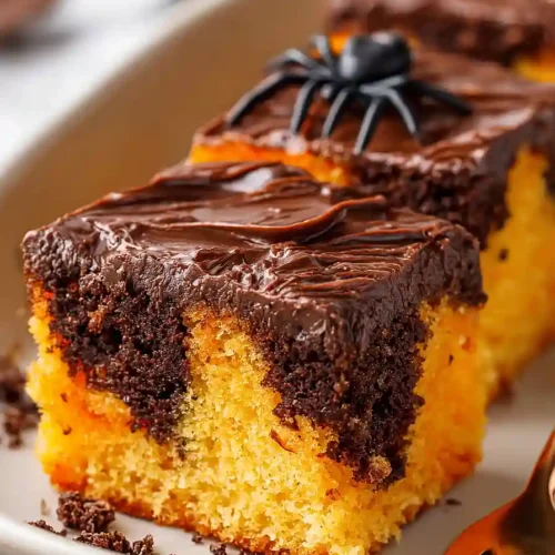 halloween jello poke cake