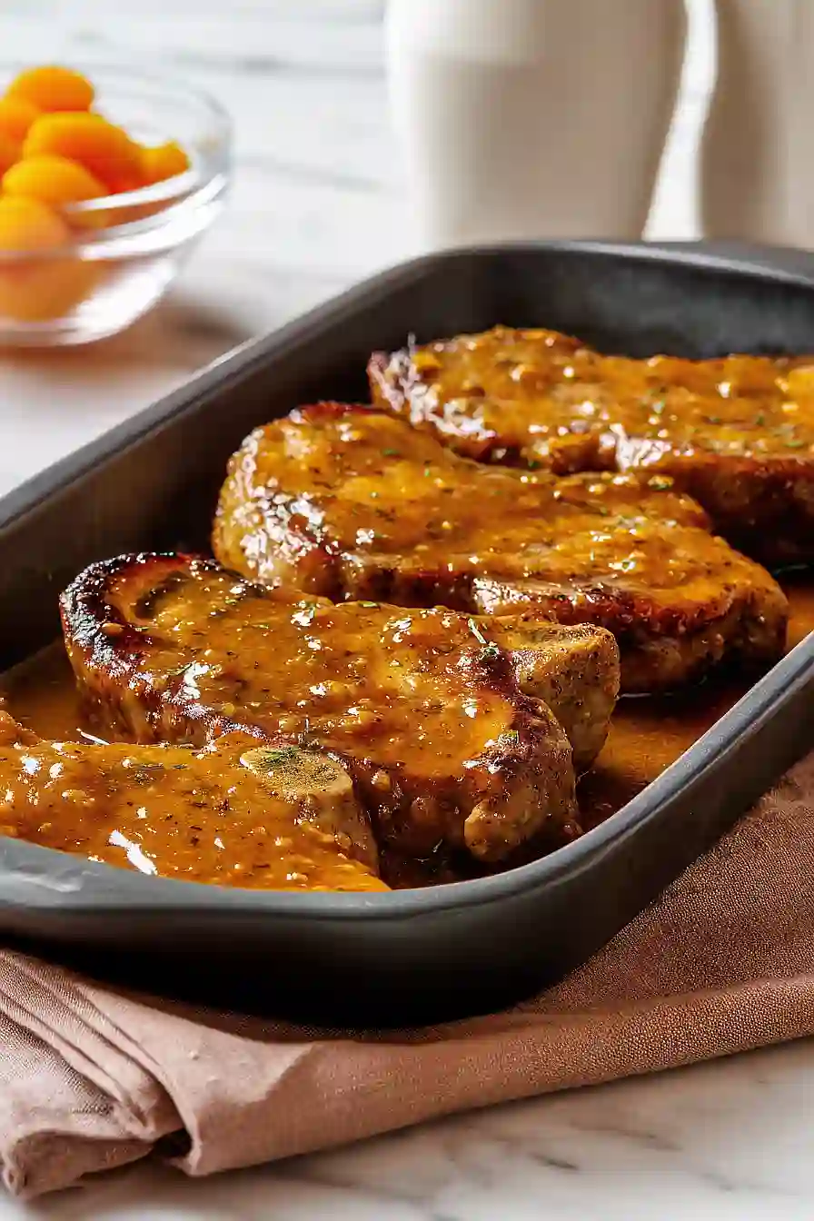 apricot glazed pork chops