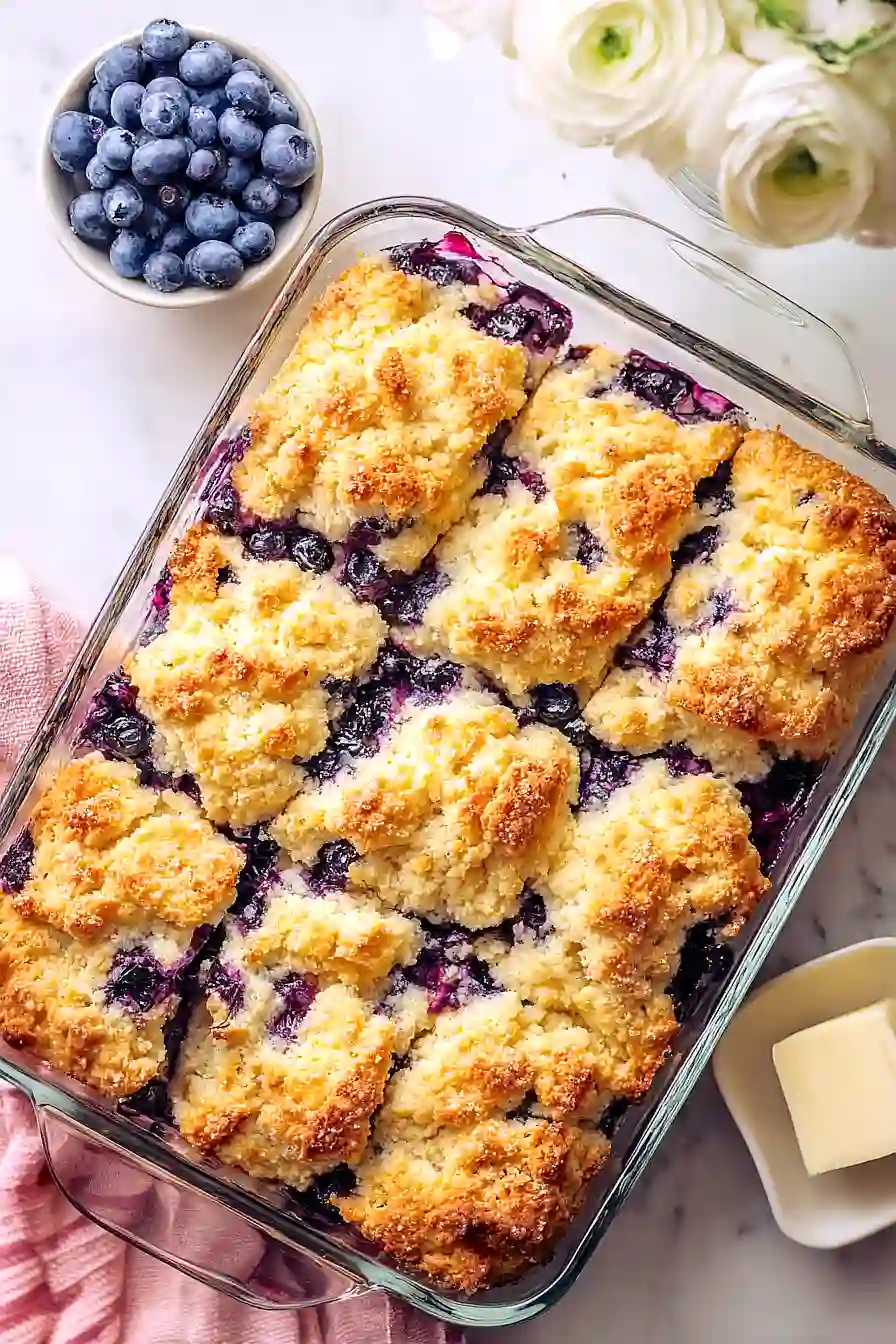 blueberry butter swim biscuits