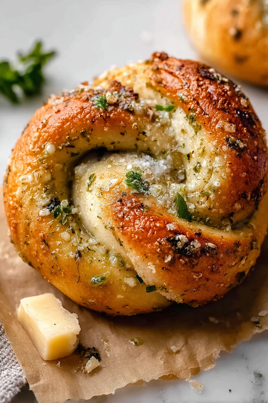 homemade garlic knots