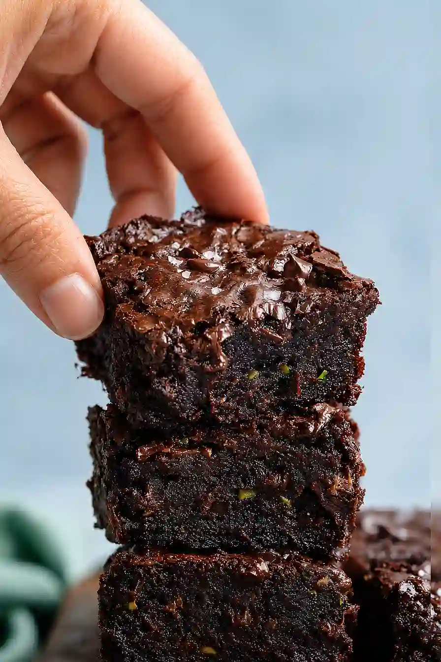 zucchini brownies with peanut butter