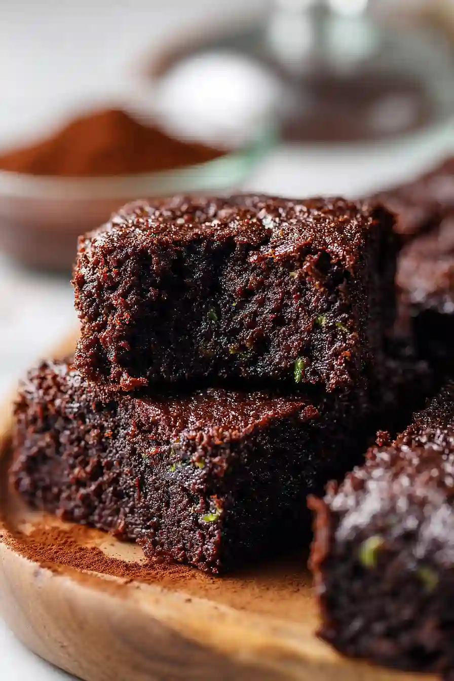 healthy zucchini brownies