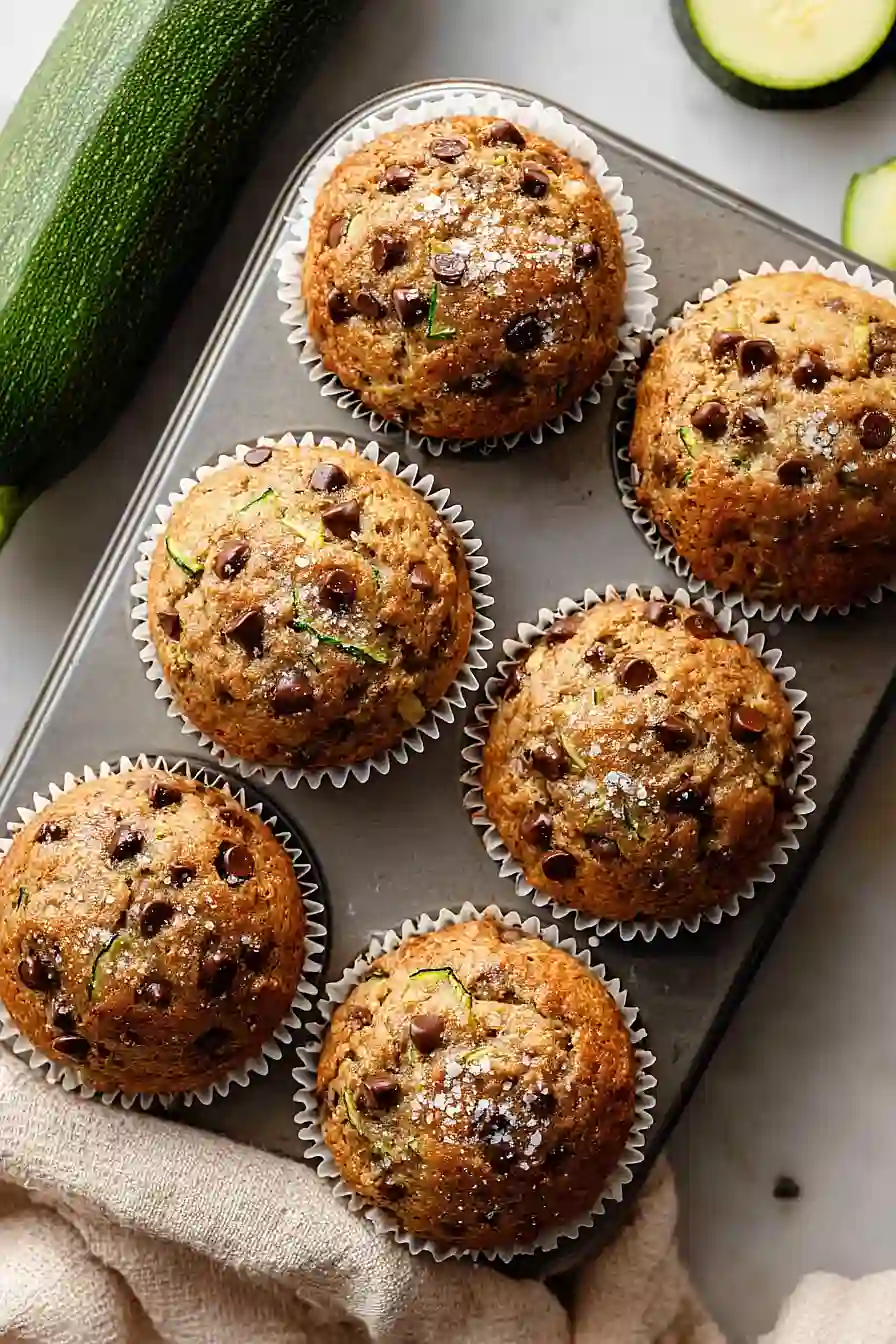 zucchini chocolate chip muffins