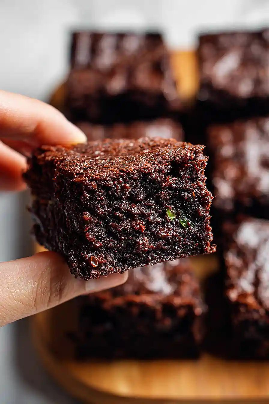 healthy zucchini brownies