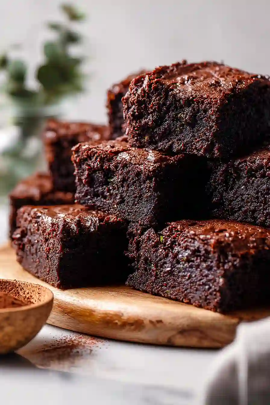 healthy zucchini brownies