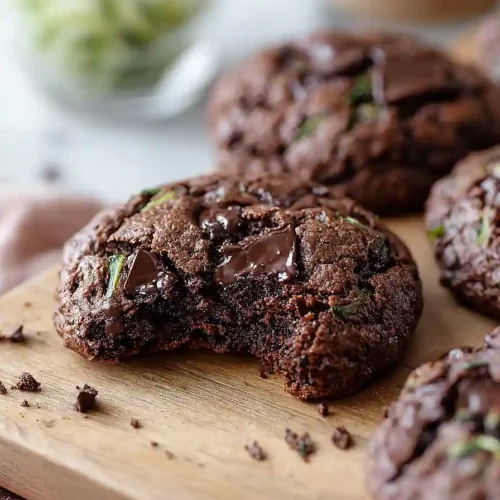 triple chocolate zucchini cookies