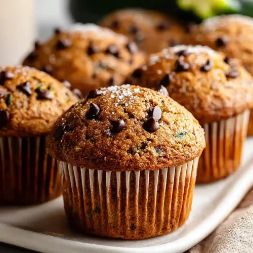 zucchini chocolate chip muffins