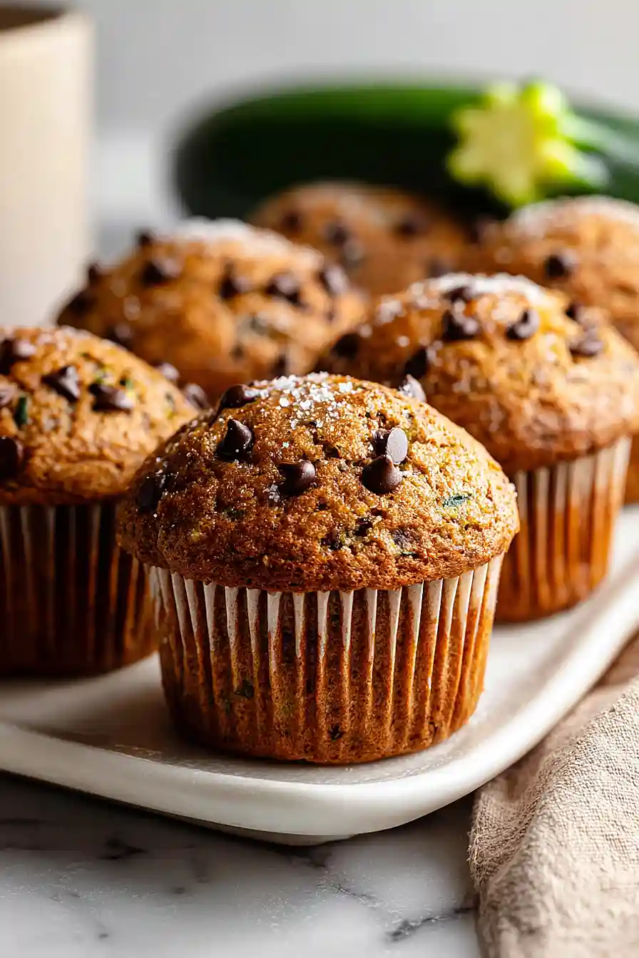zucchini chocolate chip muffins