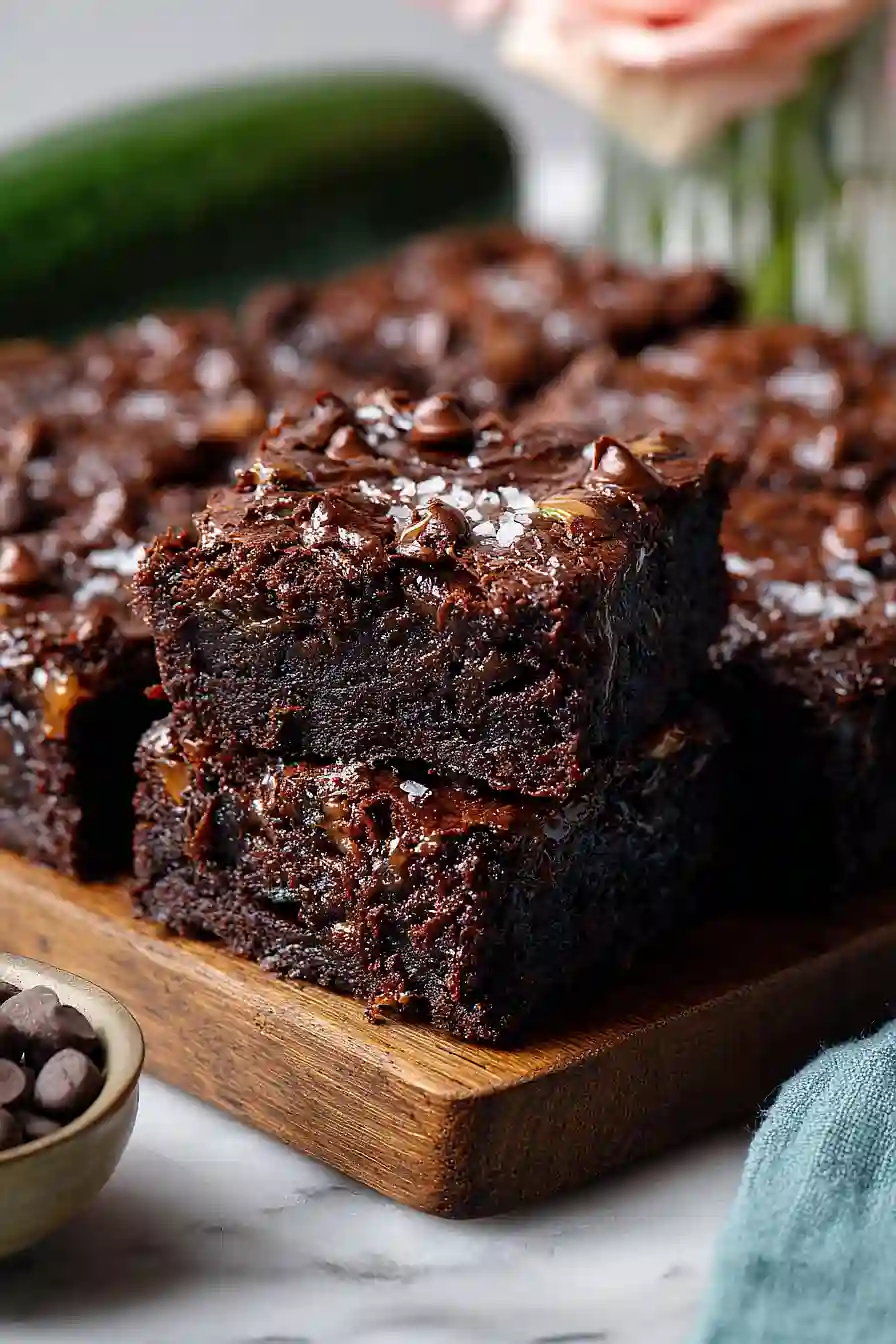 zucchini brownies with peanut butter