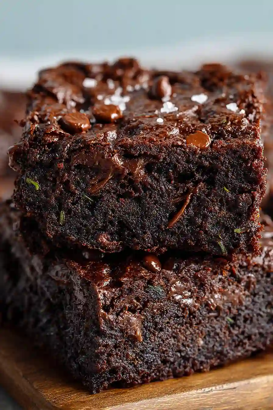zucchini brownies with peanut butter