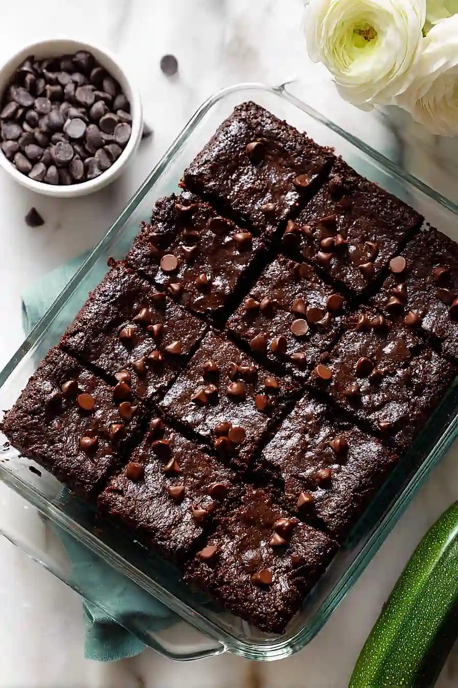 vegan zucchini brownies
