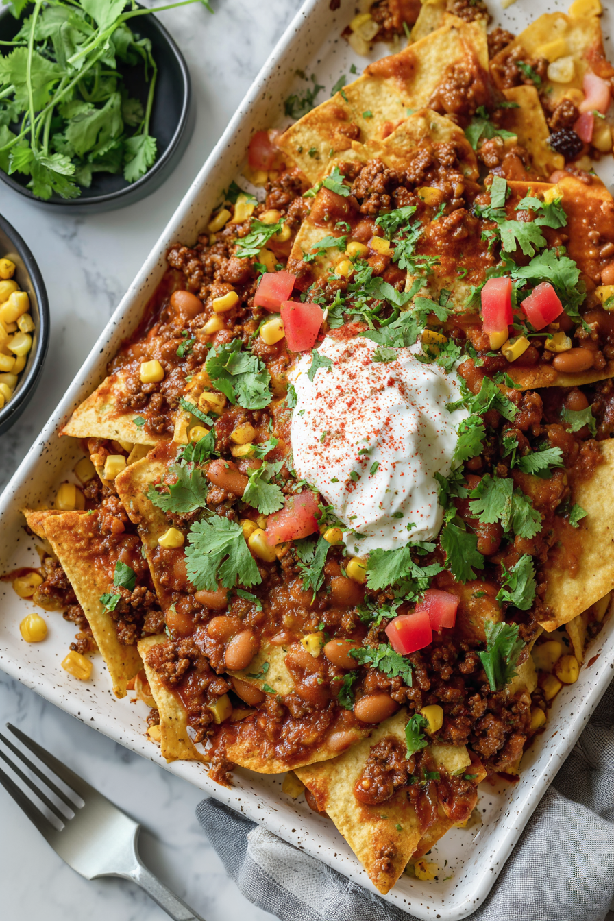 baked beans nachos