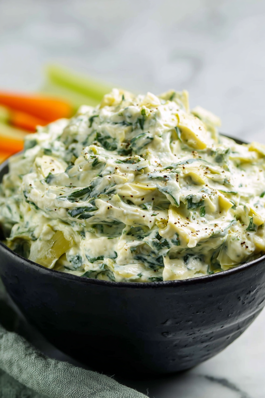 cold spinach artichoke dip