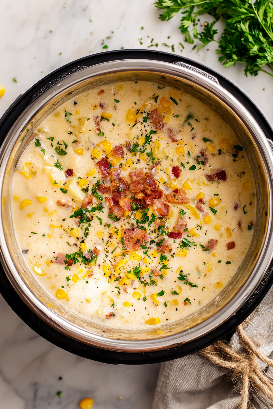 instant pot corn chowder