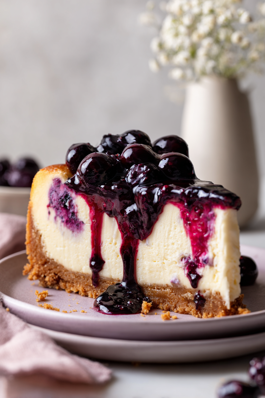 huckleberry cheesecake