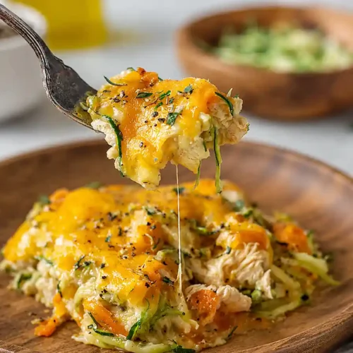 chicken casserole with shredded zucchini