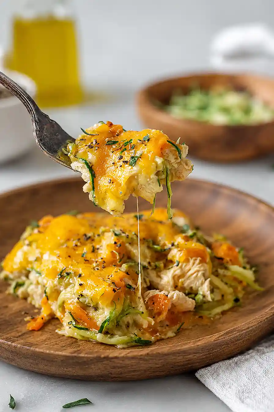 chicken casserole with shredded zucchini