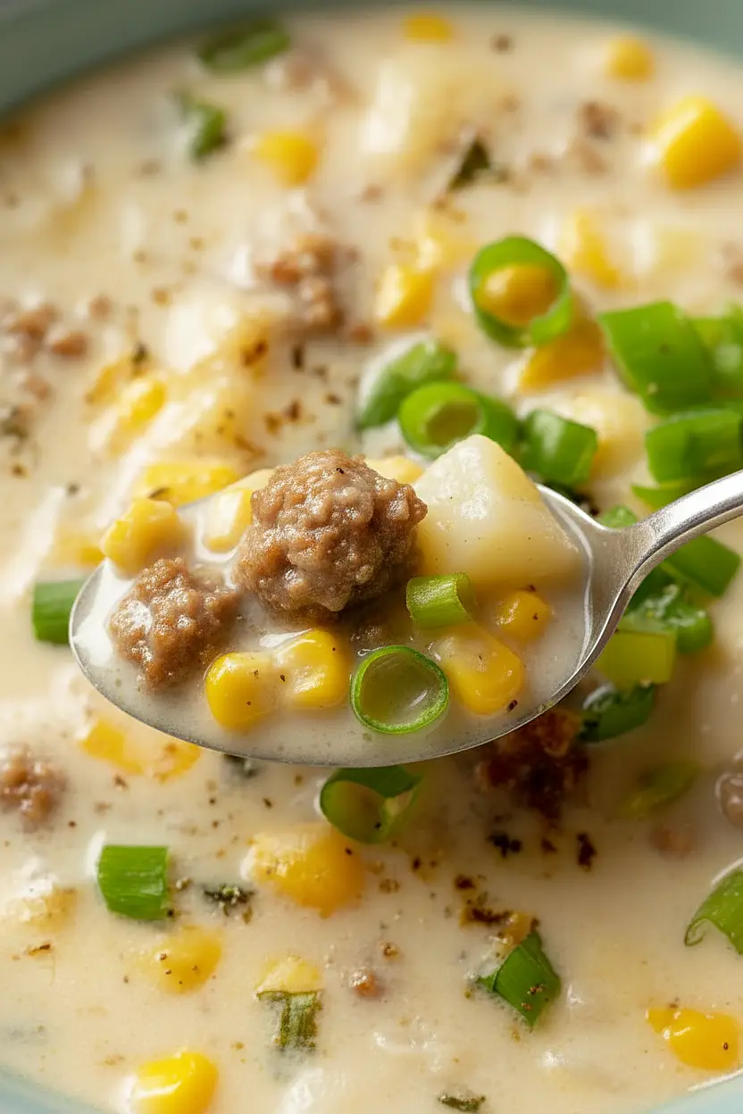 sausage and corn chowder
