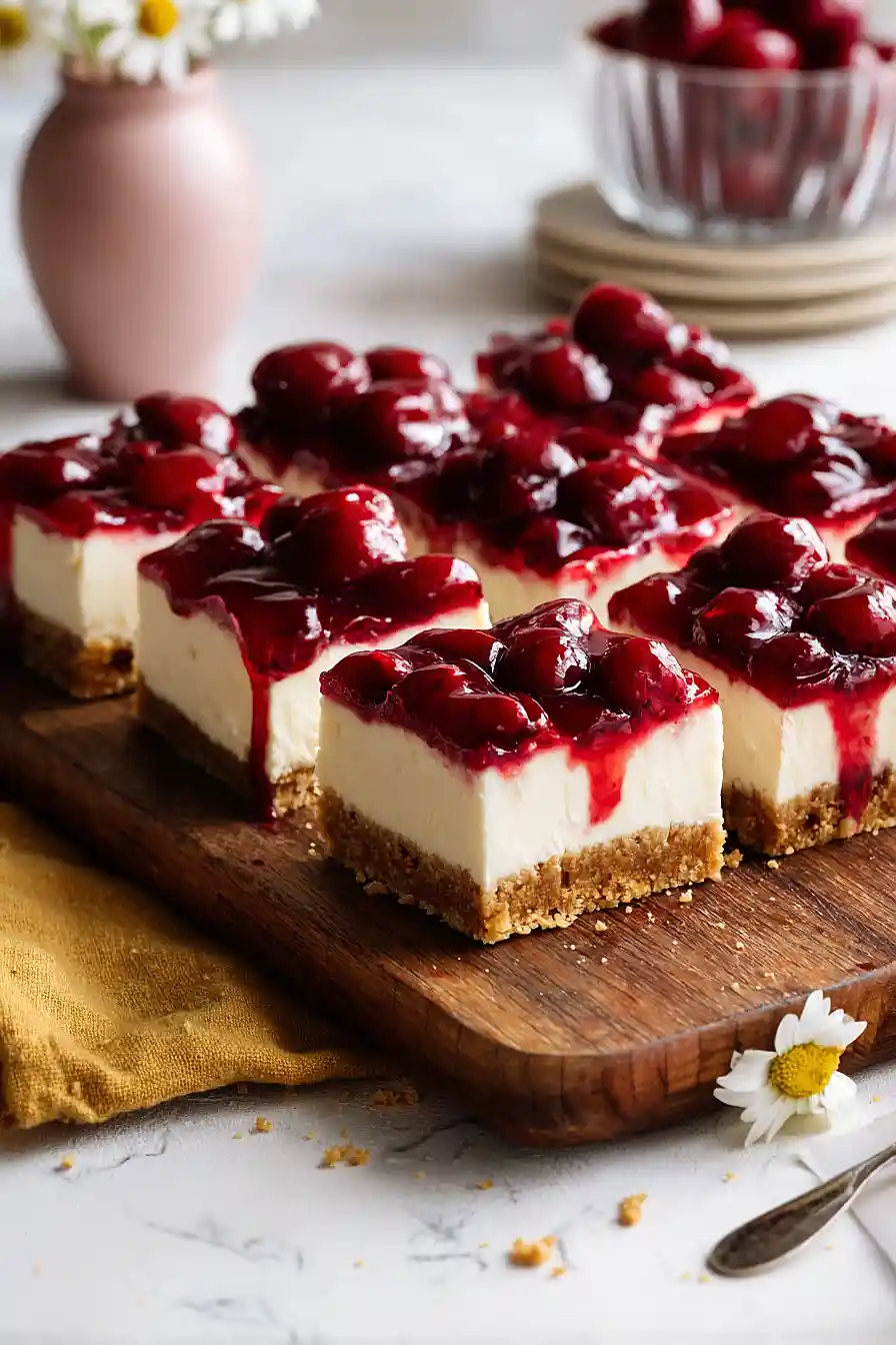 cherry cheesecake bars