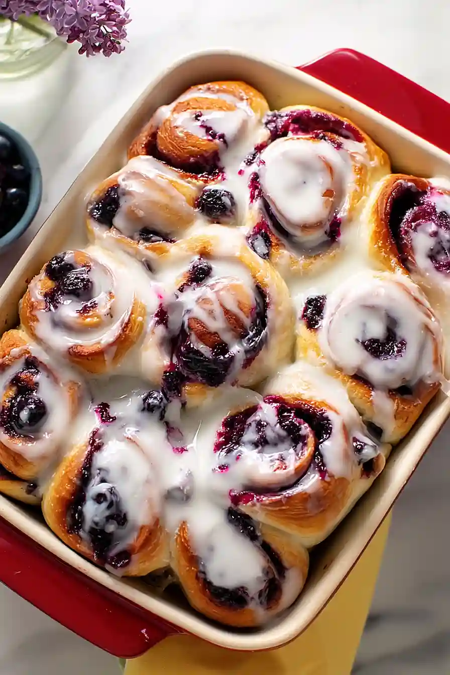 huckleberry cinnamon rolls