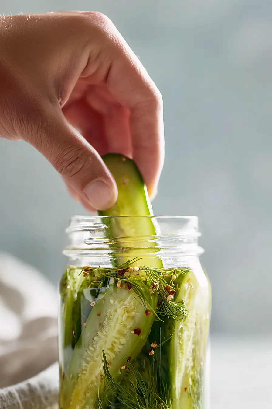 spicy refrigerator dill pickles