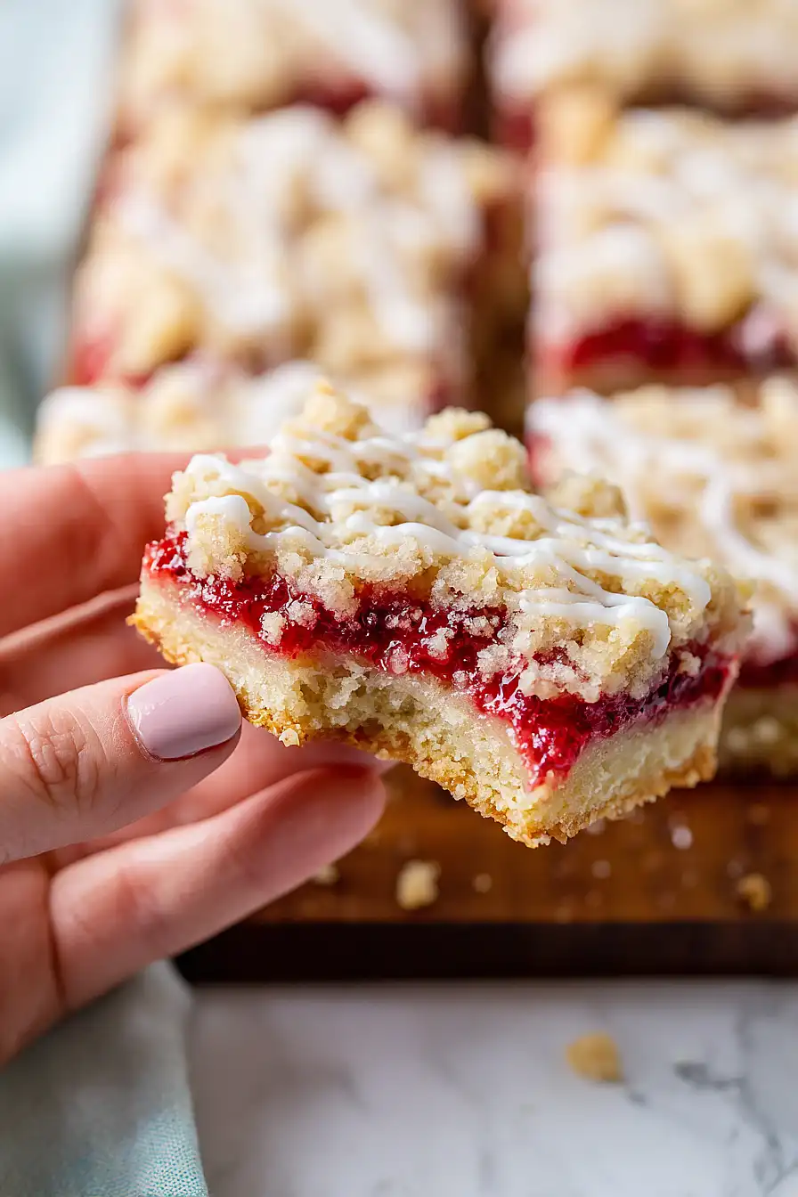 cherry crumble bars
