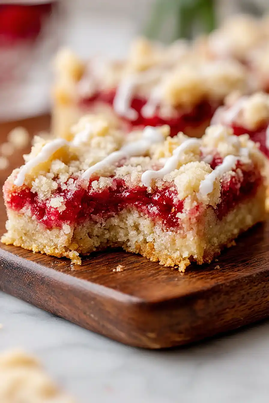 cherry crumble bars