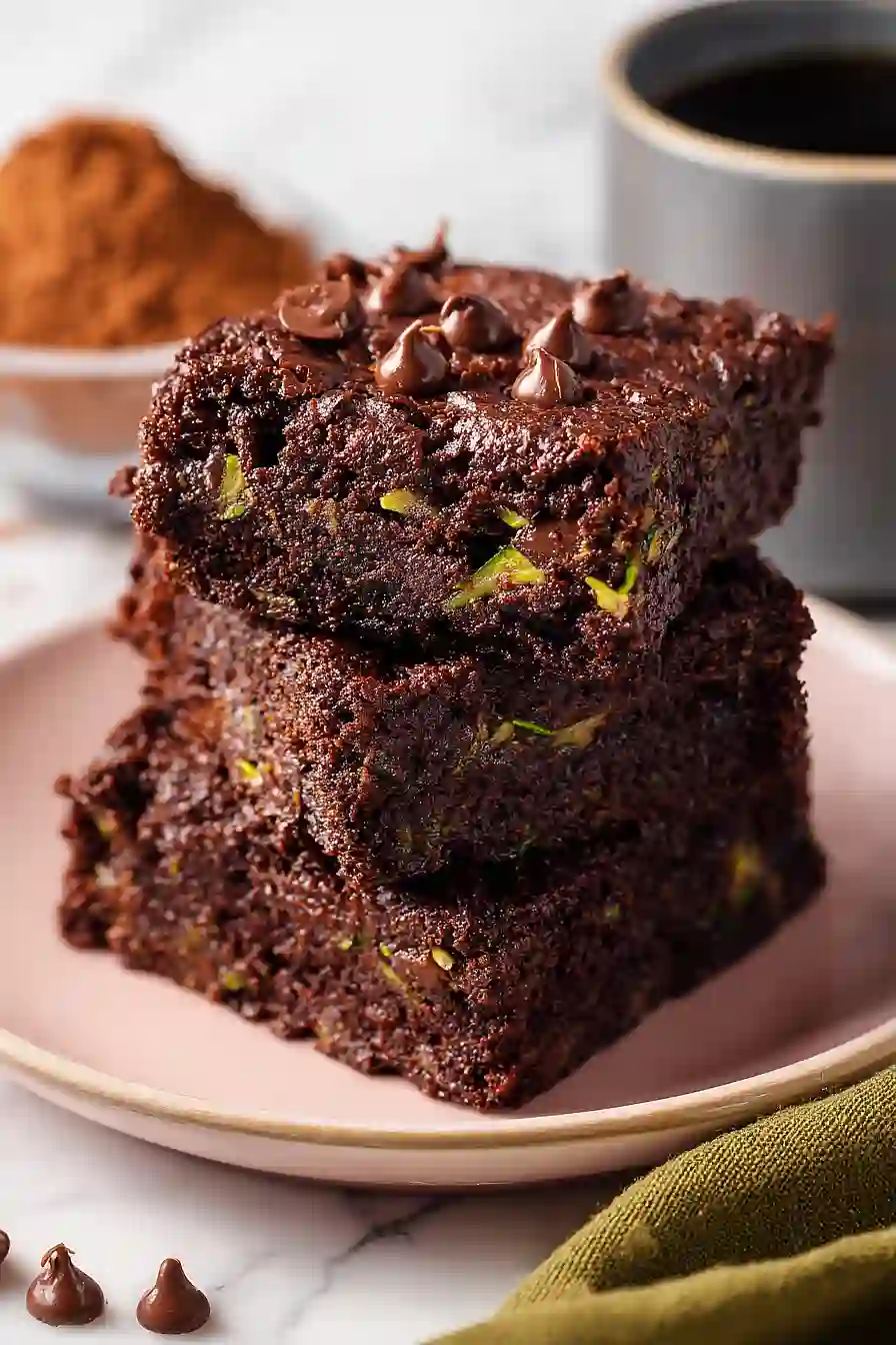 double chocolate zucchini bars