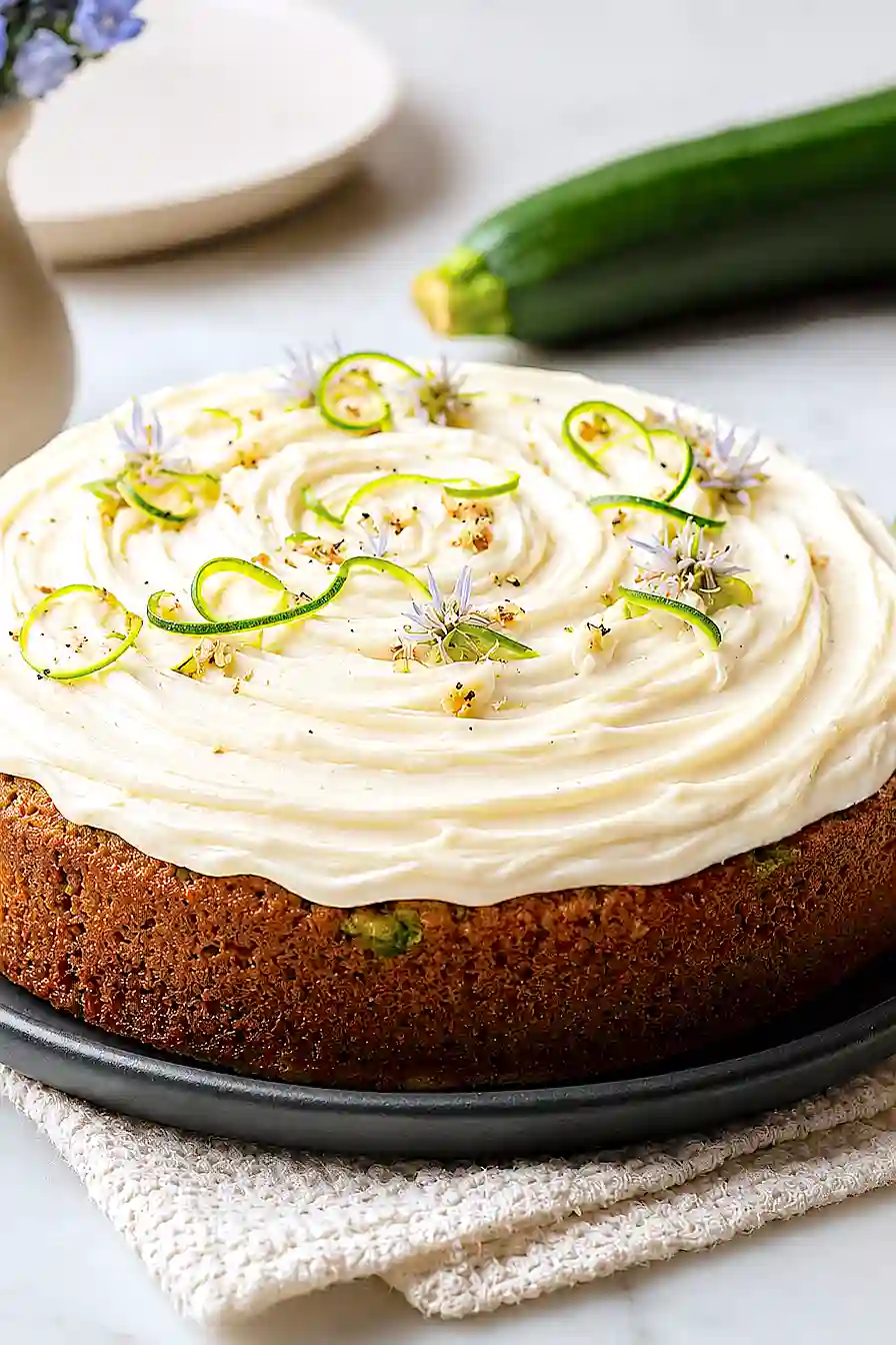 zucchini cake with brown butter frosting