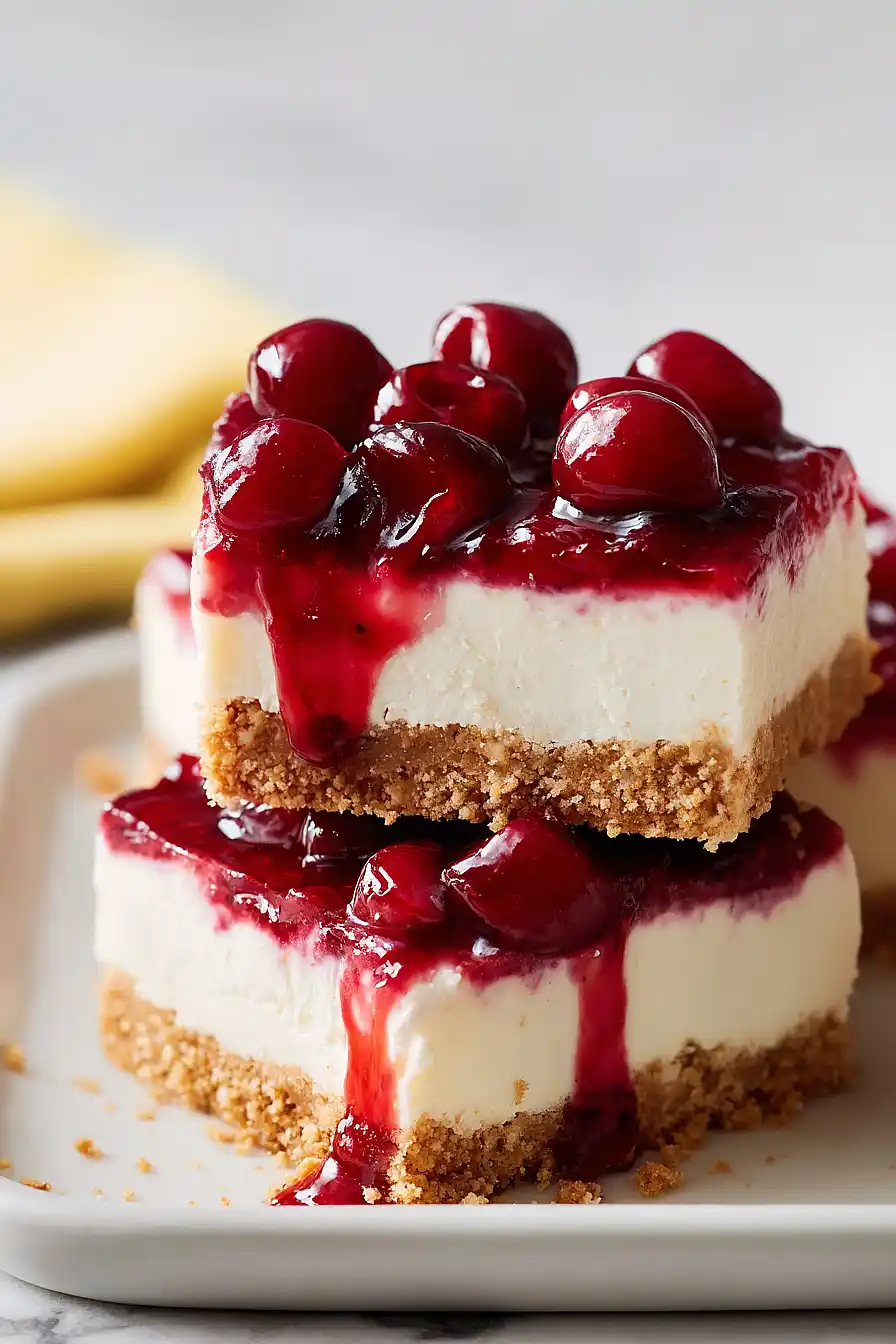 cherry cheesecake bars