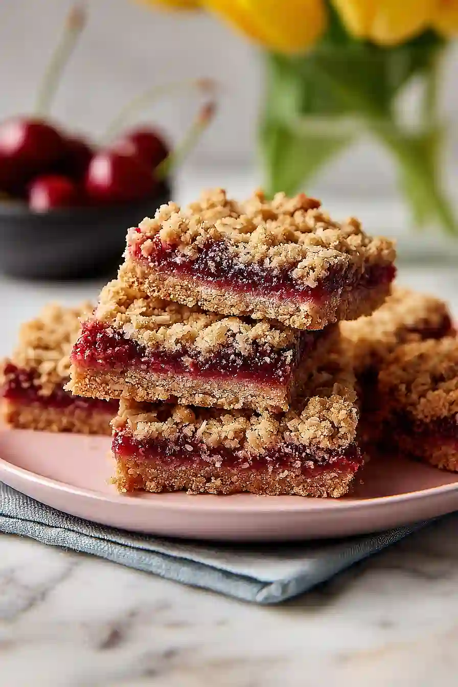 cherry oat bars
