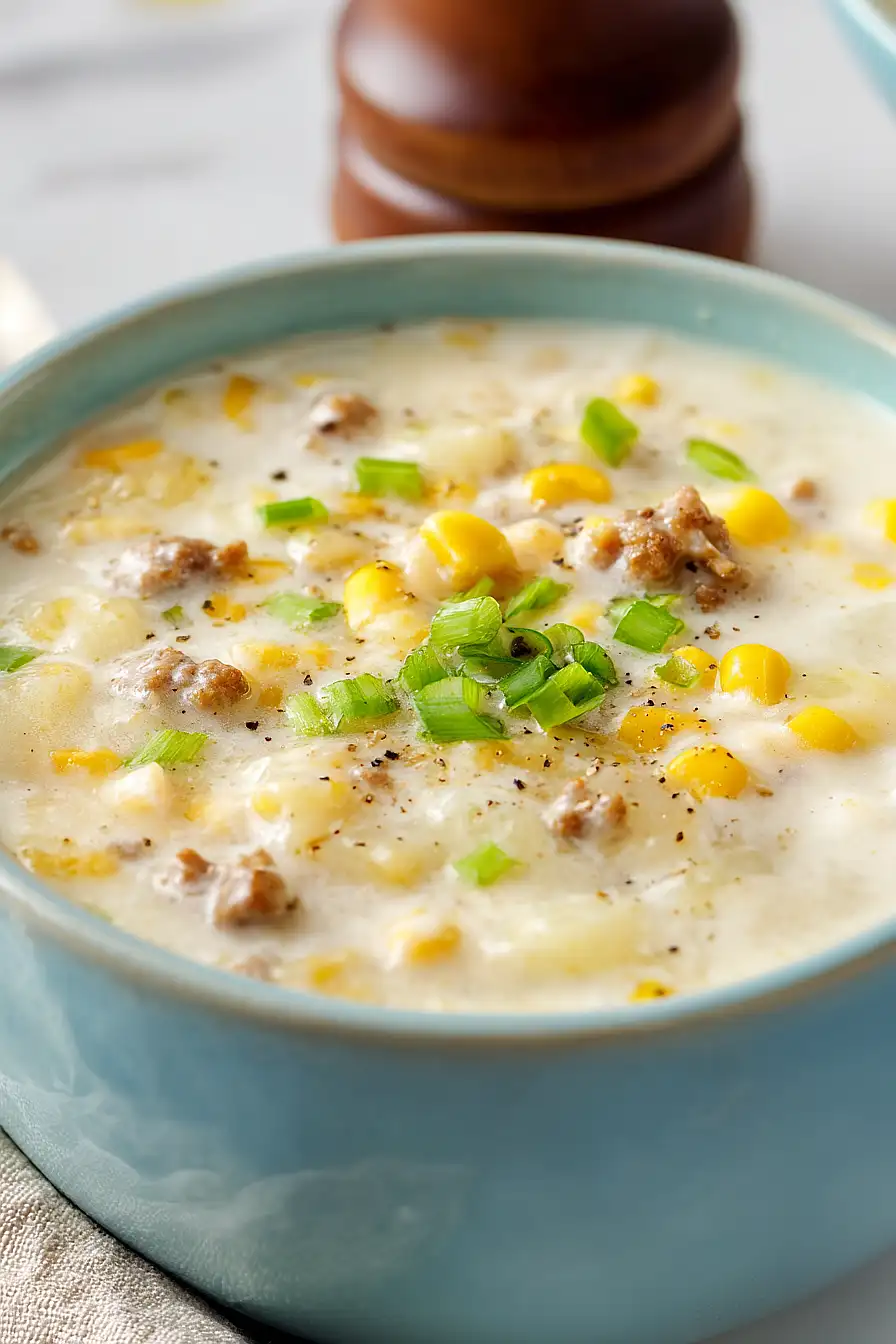 sausage and corn chowder
