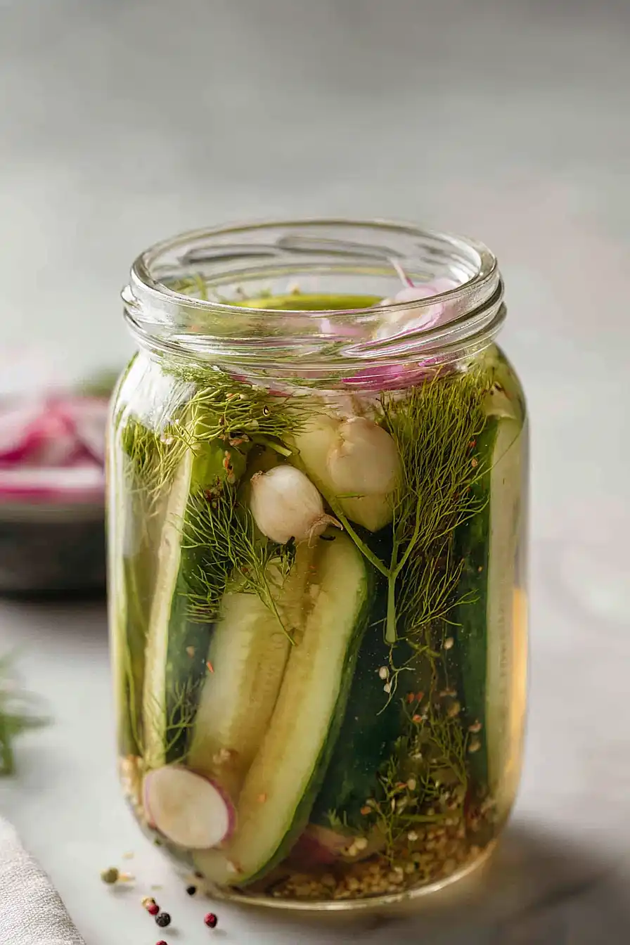 apple cider vinegar refrigerator pickles