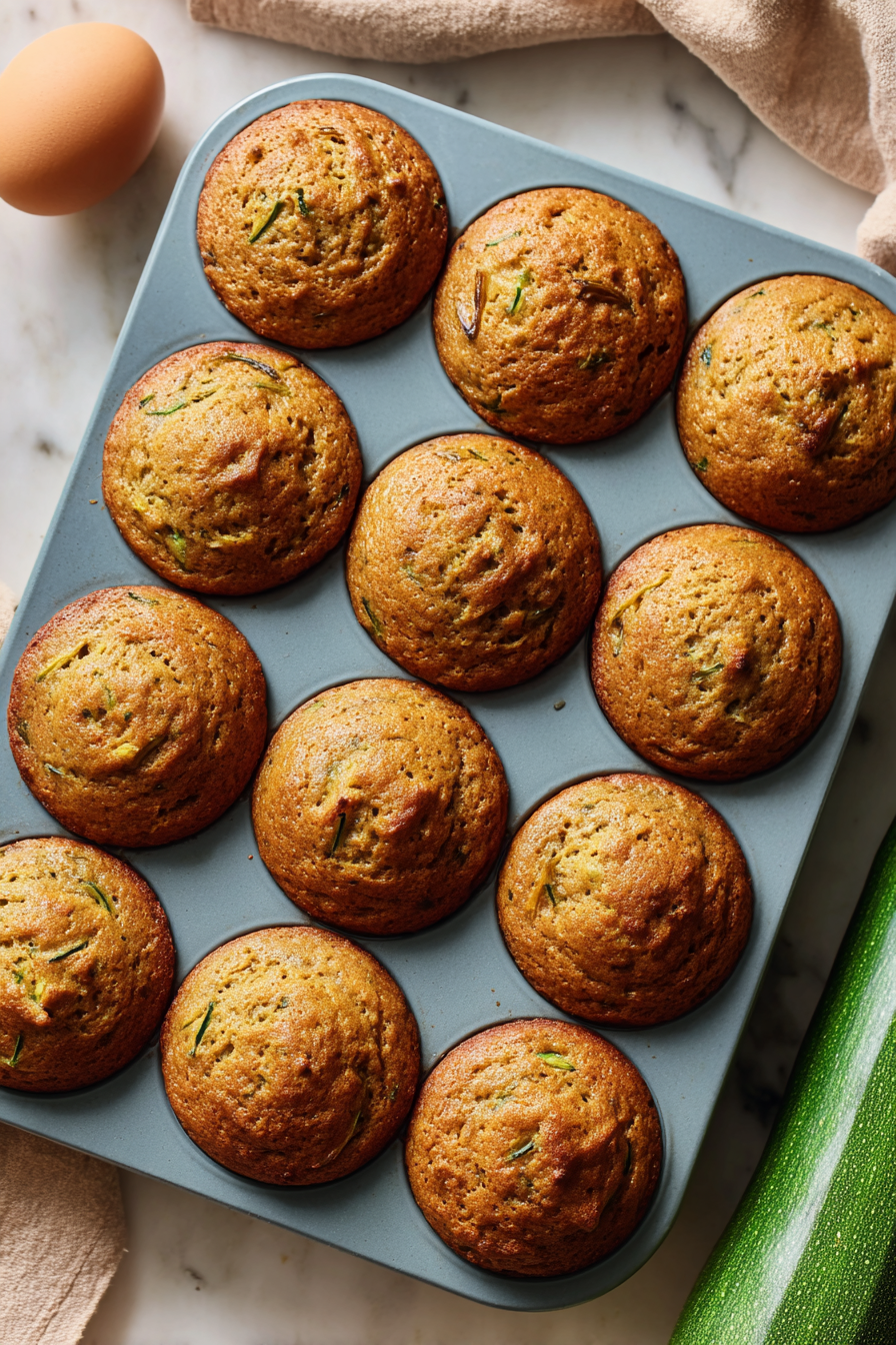 banana zucchini bread muffins